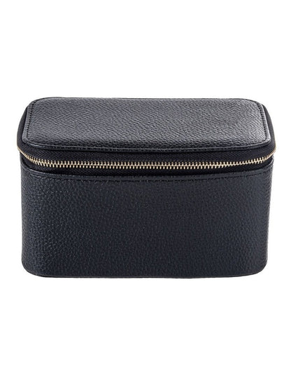 Gregory Ladner Medium Jewellery Box With Pouches  GBJD001M in Black