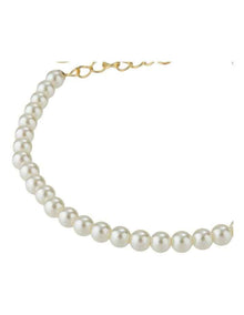 Gregory Ladner Classic Single Strand Pearl Bracelet GJBF007M in Gold/Pearl