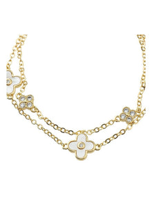Gregory Ladner Layered Clover Bracelet GJBF008M in Gold