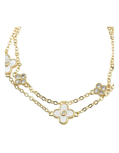 Gregory Ladner Layered Clover Bracelet GJBF008M in Gold