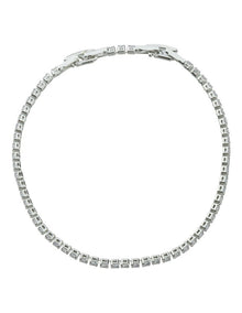 Gregory Ladner CZ Fine Tennis Bracelet GJBF010M in Rhodium