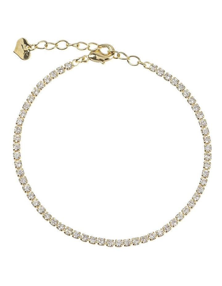 Gregory Ladner CZ Tennis Bracelet GJBF011M in Gold