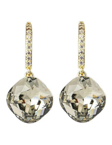 Gregory Ladner Stone Drop Earrings in Gold and Grey