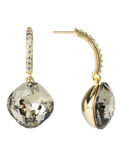 Gregory Ladner Stone Drop Earrings in Gold and Grey