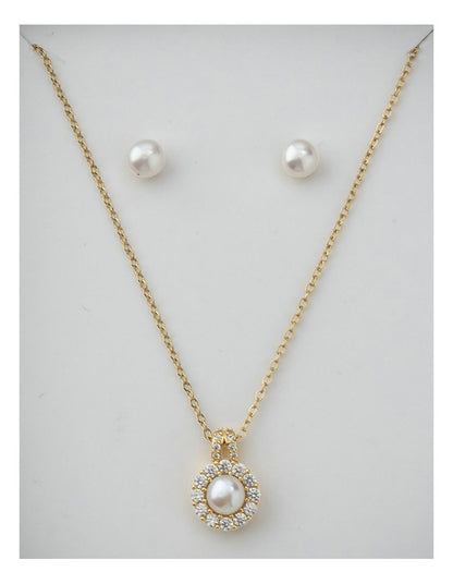 Gregory Ladner Pearl Gift Box Set in Gold