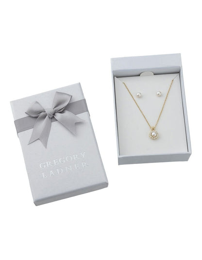 Gregory Ladner Pearl Gift Box Set in Gold