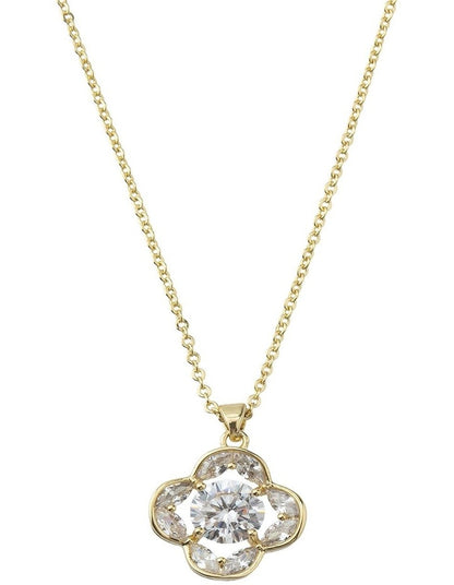Gregory Ladner CZ Clover Gift Box Set GJNF014M in Gold
