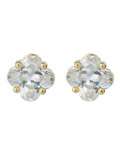 Gregory Ladner CZ Clover Gift Box Set GJNF014M in Gold