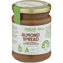 Macro Natural Almond Spread 250g