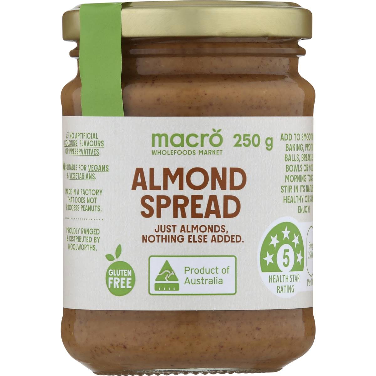 Macro Natural Almond Spread 250g