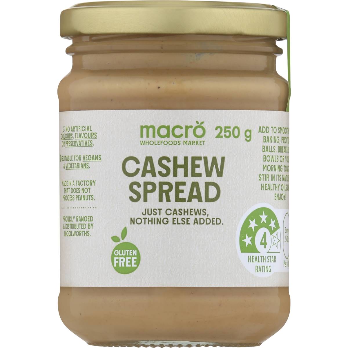 Macro Natural Cashew Spread 250g