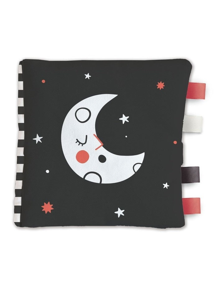 BABY'S SOFT BOOK - BLACK, WHITE & RED: LITTLE MOON by YOYO Books