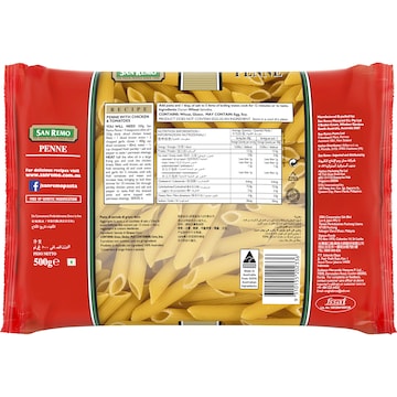 San Remo Penne Pasta No 18 500g