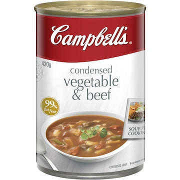 Campbell's Condensed Soup Vegetable & Beef 420g