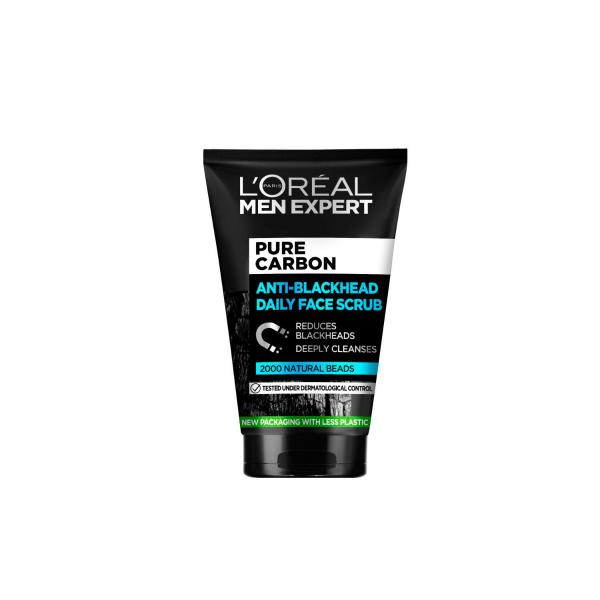 L'OREAL PARIS MEN PURE CARBON FACE SCRUB 100ML