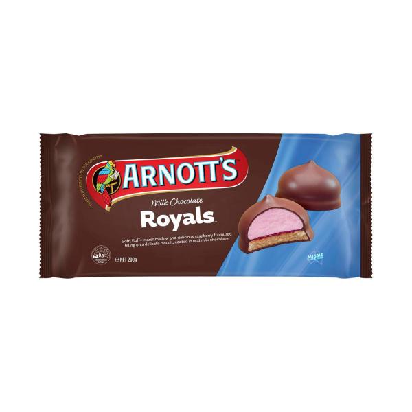 ARNOTTS CHOCOLATE BISCUITS:ROYALS MILK:.:200GRAM