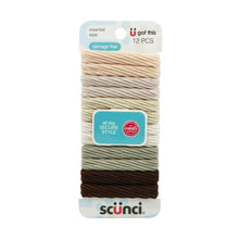 SCUNCI PONYTAILERS COMFY NATURAL 12 PACK