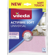 Vileda Actifibre Soft Cloth 2 Pack
