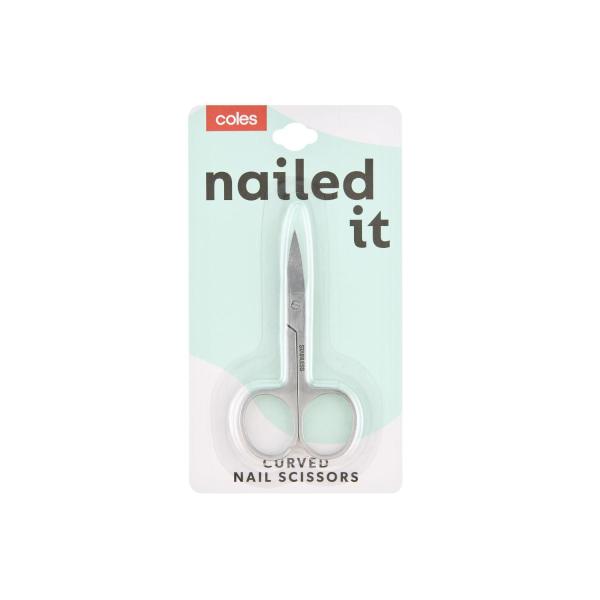 COLES CURVED NAIL SCISSORS 1 PACK