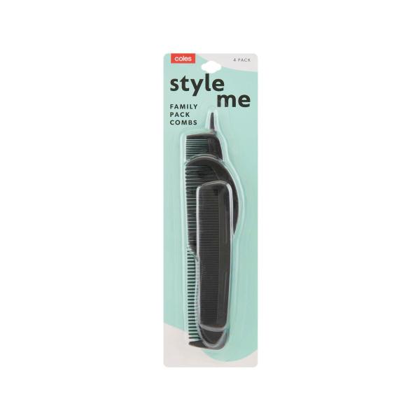 COLES FAMILY PACK COMBS 4 PACK