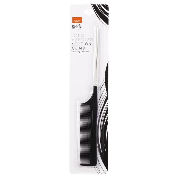 COLES LONG HANDLED SECTION COMB 1 PACK