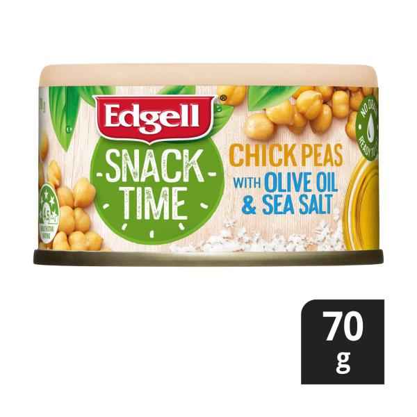 Snack Time Chick Peas With Olive Oil & Seasalt