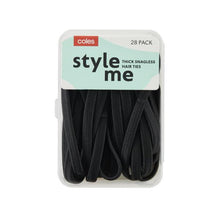 COLES PONYTAILER SNAGLESS THICK BLACK 28 PACK
