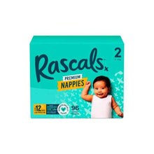 RASCALS PREMIUM NAPPIES SIZE 2 (4-8KG) 96 PACK