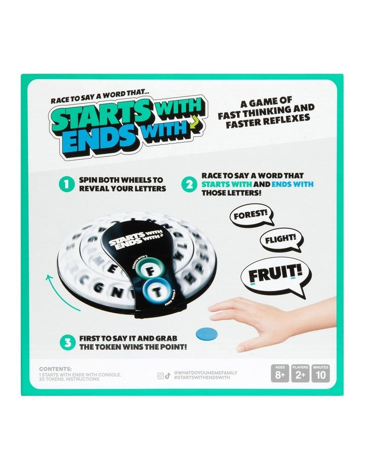 Starts With Ends With Board Game