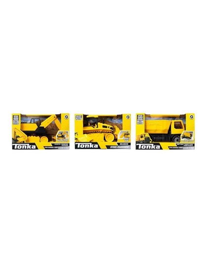 Tonka Steel Classics Assortment (Dump Truck, Bulldozer, or Excavator)