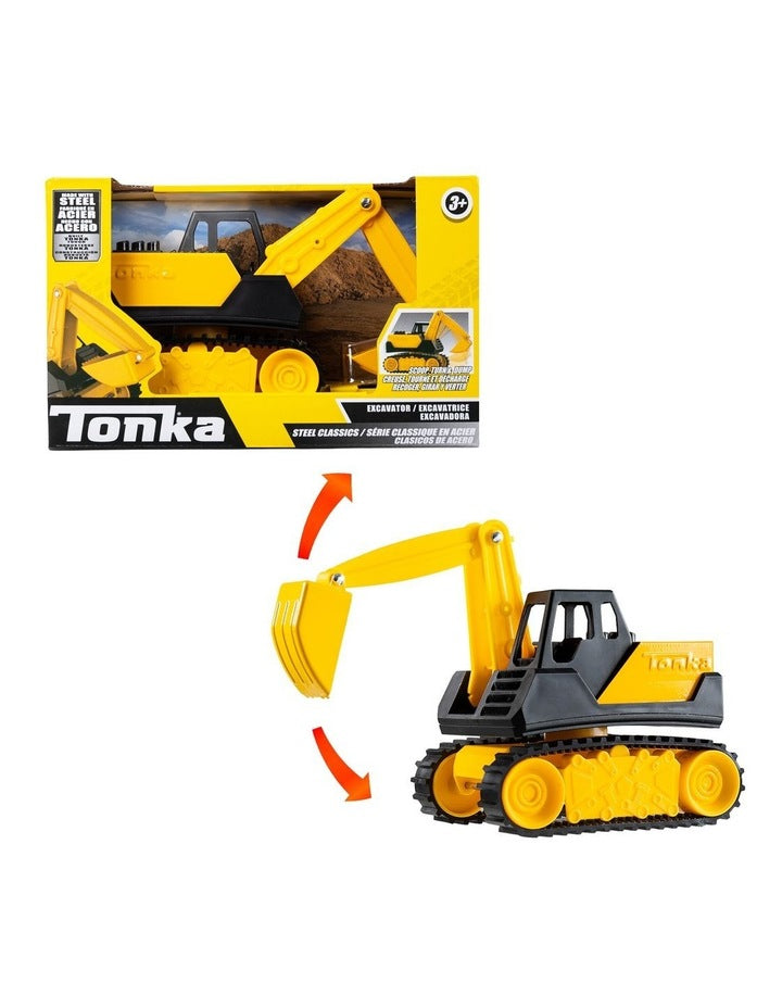 Tonka Steel Classics Assortment (Dump Truck, Bulldozer, or Excavator)