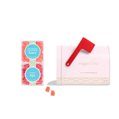 Sugarfina perfectly Pink Mailbox 2-piece bento gift set 445g