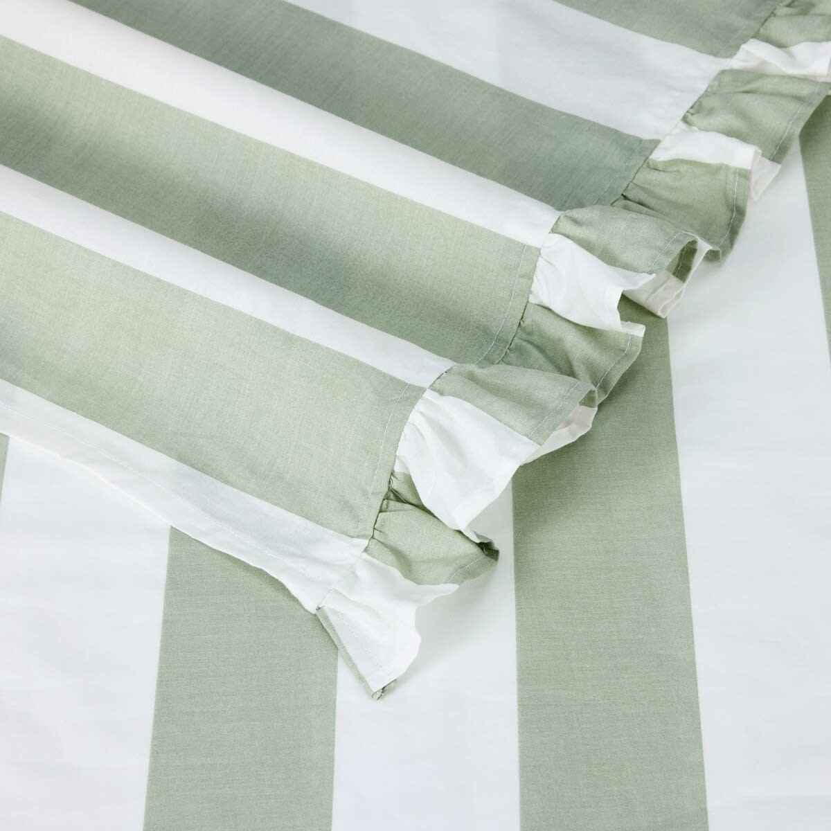 250 Thread Count Cotton Ruffle Sheet Set - Queen Bed, Sage
