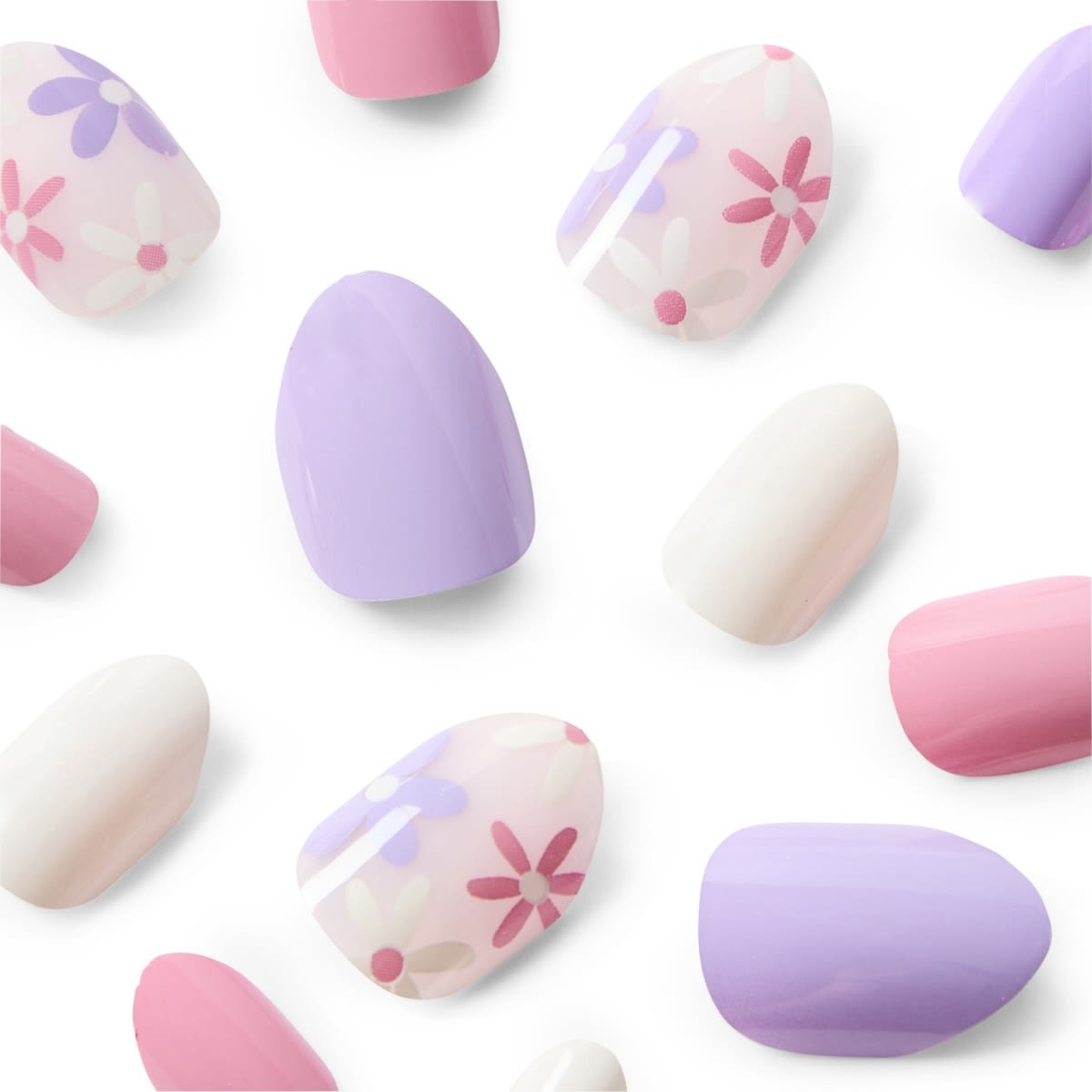 OXX Junior 24 Pack Kids Pre-Glued Stick-On Nails - Oopsy Daisy