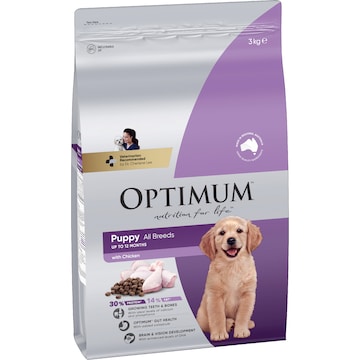 Optimum Puppy All Breed Dry Dog Food with Chicken 3kg