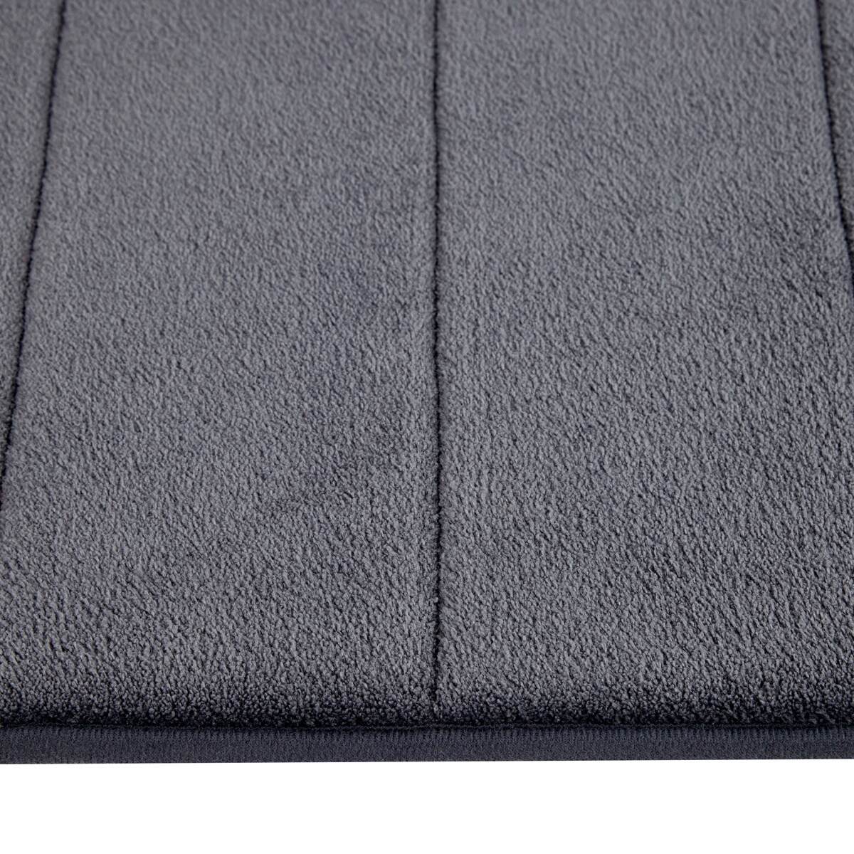 Memory Foam Contour Bath Mat - Charcoal