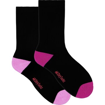 Underworks Womens All Day Cushion Foot Socks Black Size 9-11 2 pack