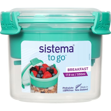 Sistema To Go Breakfast Food Container 530mL each