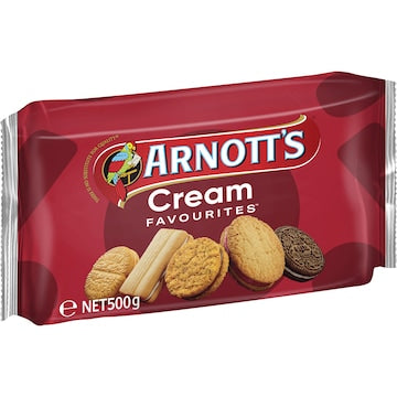Arnott's Cream Favourites Assorted Biscuits 500g