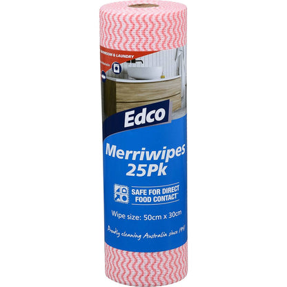Edco Merriwipes Assorted 25 Pack