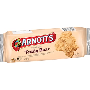 Arnott's Teddy Bear Plain Biscuits 250g