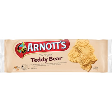 Arnott's Teddy Bear Plain Biscuits 250g