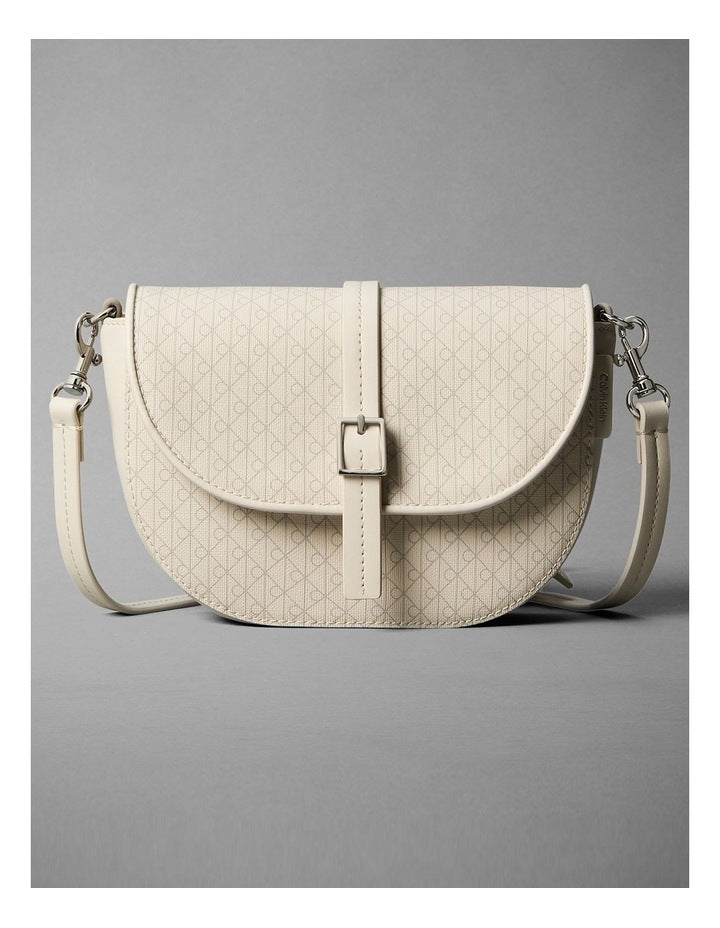 Emblem Aop Crossbody Bag in Light Hay Aop