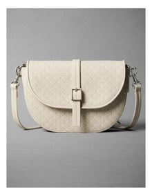 Emblem Aop Crossbody Bag in Light Hay Aop