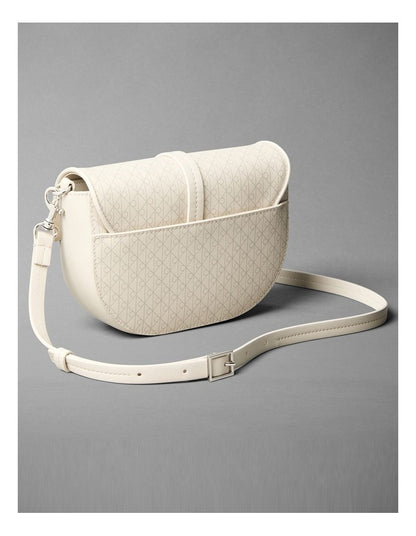 Emblem Aop Crossbody Bag in Light Hay Aop