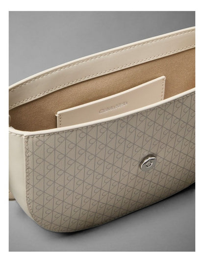Emblem Aop Crossbody Bag in Light Hay Aop