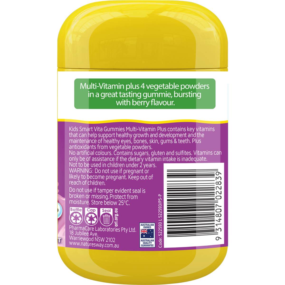 Nature's Way Kids Smart Vita Gummies Multi + Vegies 60 pack