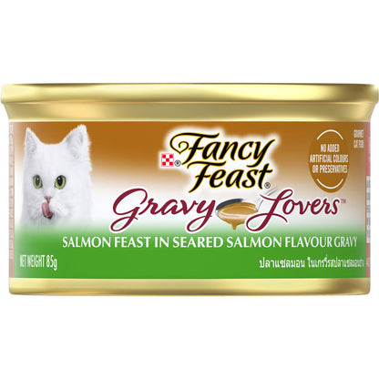 Fancy Feast Cat Food Gravy Lovers Salmon 85g