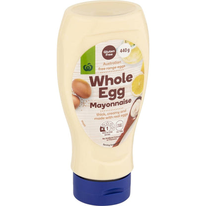 Woolworths Whole Egg Mayonnaise 440g