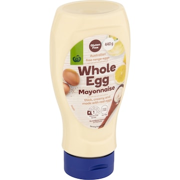 Woolworths Whole Egg Mayonnaise 440g